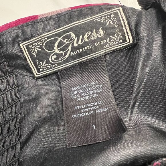 Hot Pink Strapless Mini Dress | Guess | XS - Picture 8 of 8